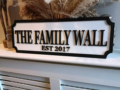 create your own | 70cm long Street sign 3D look | personalised wall mount | gift - Image 1 of 4