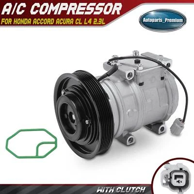 AC Compressor w/10PA17C Style for Acura CL 1998-1999 Honda Accord 1998-2002 2.3L - Image 1 of 4