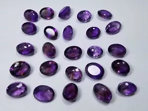 Natura unbehandelte lose Edelsteine des Amethysts mit Phantomen. 250 Karat und 25 Stck. - Bild 1 von 10