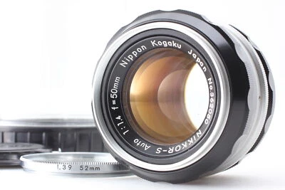 [Near MINT] 6 Blade Nippon Kogaku Nikkor-S Auto 50mm F1.4 Lens Nikon From JAPAN - Image 1 of 4