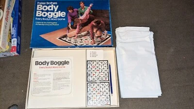 VINTAGE Body Boggle COMPLETE Parker Brothers 1984 Word Twister Game - Image 1 of 4