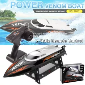 Udirc RC Boat Electric Remote Control High Speed 25km/h RC Racing Boat Toy Gifts - Picture 1 of 13