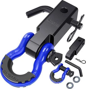 Shackle Hitch Receiver 2", 45,000 Lbs Break Strength Heavy Duty Receiver with 5/ - Picture 1 of 5
