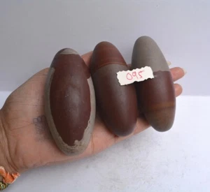 3.25" Shiva Lingam Stone Narmada River India Special Gorgeous Lingam~095 - Picture 1 of 11