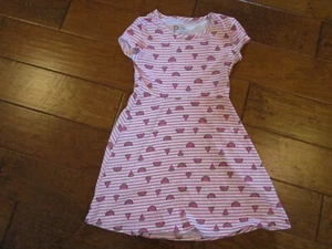 PS Aeropostale  Summer Dress Pink Watermelons & Stripes  Girls size 8 EUC - Picture 1 of 3