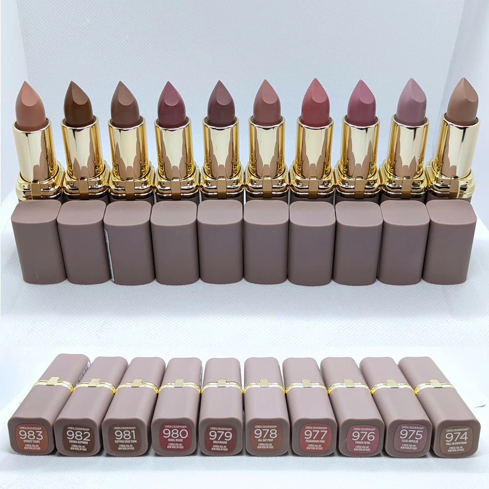 Lápiz labial desnudo ultra mate altamente pigmentado Loreal Colour Riche ~ tú eliges ~ Foto 1 de 1