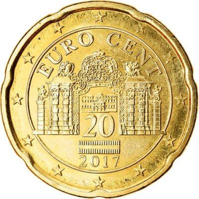 [#766451] Autriche, 20 Euro Cent, 2017, SPL, Laiton - Photo 1/2