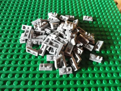 Lego 50 Stück 92280 modifizierte Platte 1x2 mit Clip oben hellgrau - Bild 1 von 4