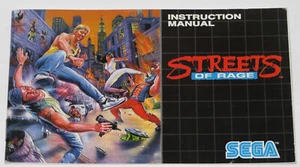 1991 SEGA MEGA DRIVE STREETS OF RAGE INSTRUCTION MANUAL GAME BOOK ORIGINAL UK EU - Picture 1 of 4