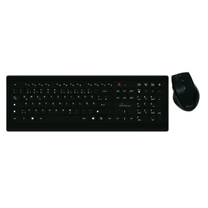MediaRange Funk-Tastatur und optische 5 Tasten Funk-Maus Set, QWERTZ, schwarz QW - Bild 1 von 7