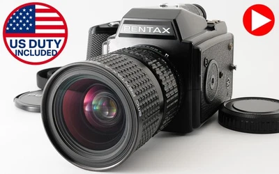 [N MINT] PENTAX 645 Camera A 45-85mm F4.5 Zoom Lens w/ 120 Film Back From JAPAN - Image 1 of 4