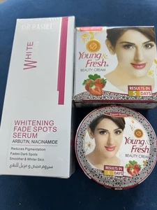 Whitening Face Fade Spot Serum & Strawberry Anti-aging Skin Beauty Repair Cream - Picture 1 of 8