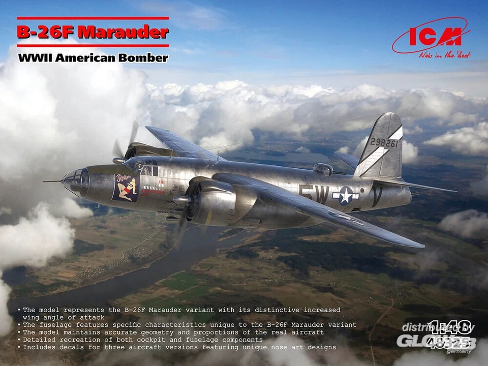 ICM: B-26F Marauder, WWII American Bomber in 1:48 [3318325] - Immagine 1 di 1