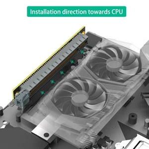 PCIE Card Adapter 90° Computer PCIE Slot Converter For 1U Server Chassis For CB - Afbeelding 1 van 22
