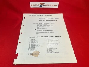 Sperry New Holland 910-912 Speedrower, Conditioner Gear Box Overhaul Information - Picture 1 of 3