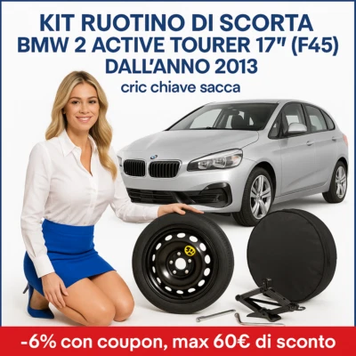 Set Platzsparend Notrad BMW 2 Active Tourer (F45) Bol D´Or ab Baujahr - Bild 1 von 4