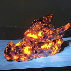 3 Zoll natürlicher Yooperlite Drachenschädel Quarz Kristall geschnitzt Reiki Edelstein Heilung 1 Stck. - Bild 1 von 12