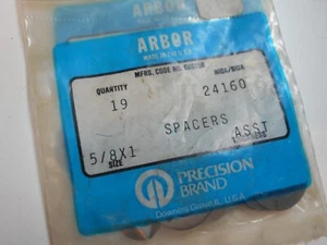 PACK SURTIDO ESPACIADOR DE EJE MARCA PRECISIÓN 5/8" X 1" - Imagen 1 de 2