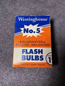 Westinghouse Vintage Flash Bulbs No. 5 - Six Pack - Picture 1 of 4