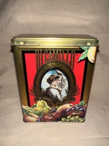 Vintage Dicamillo Bakery Small Tin Gold and red chocolate - Picture 1 of 11