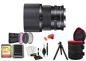 Sigma 90mm f/2.8 DG DN Contemporary Lens for Leica L with Tripod and More