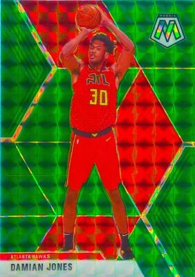 Damian Jones 2019-20 Mosaic Basketball Green Prizm Card #34 Atlanta Hawks NBA - Image 1 of 2