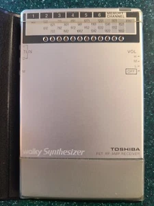Vintage Toshiba walky (walkman) pocket radio RP-98 AM digital receiver. Works - Picture 1 of 14