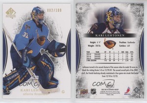 2007-08 SP Authentic Limited /100 Kari Lehtonen #43