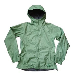 Nike ACG Windbreaker Hooded Womens Small Green Mesh Lined Zip Pockets Jacket - Picture 1 of 14