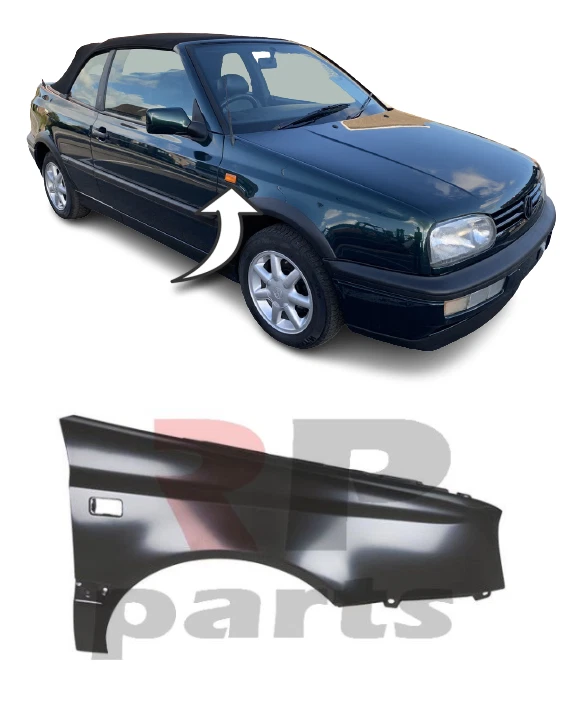 Für Volkswagen Golf MK3 91-95 Vorne Flügel Für Malerei Square Loch Cabrio Rechts - Bild 1 von 4