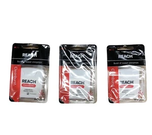 Hilo dental encerado Reach Cleanburst, cuidado oral, sabor a canela, paquete de 3 55 yardas - Imagen 1 de 4