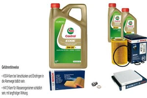 BOSCH Inspección Set 7 L Castrol EDGE 5W-30 LL Para Honda CR-V III 2.2i-DTEC - Imagen 1 de 12