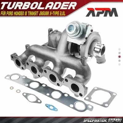 Turbolader für Ford Mondeo III 00-07 Transit 02-06 2.0 TDCi Jaguar X-Type 2.0 D - Bild 1 von 4