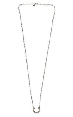 Collar Colgante Largo Rebecca Minkoff 302946 Safari Haze - Plata/Diamante Negro Foto 1 de 2