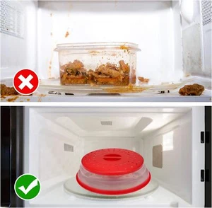 Microwave Splatter Cover Collapsible Microwave Cover For Food Colander Basket Fo - Picture 1 of 6
