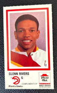 Doc Rivers 1987 Pizza Hut Atlanta Hawks Vintage Basketball - Picture 1 of 3