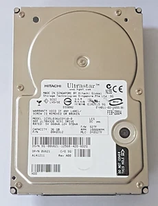36GB Hitachi Ultrastar IC35L036UCDY10-0 10K Ultra320 SCSI 80pin 3,5" Festplatte - Bild 1 von 1