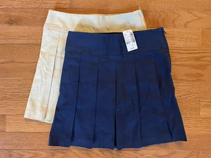 Children's Place Girl's 2 Pack Skirts Navy and Khaki 6X/7 NWT 781 - Picture 1 of 10
