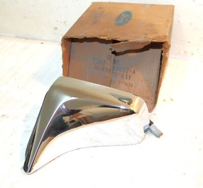 1985 1986 Ford LTD Mercury Marquis NOS LH CHROME ELECTRIC DOOR MIRROR - Image 1 of 4