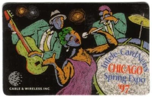 5m Intele-Card News Chicago Spring Expo (April 1997) Band Group Phone Card - Bild 1 von 1