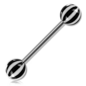 Barbell de langue boules acrylique Melon - Photo 1/12