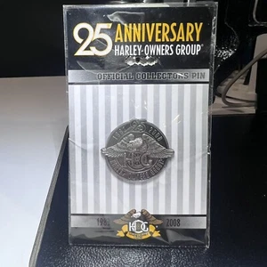 Harley Davidson Owners Group HOG 25th Anniversary Collectors Pin 1.5" - NEW - Picture 1 of 2