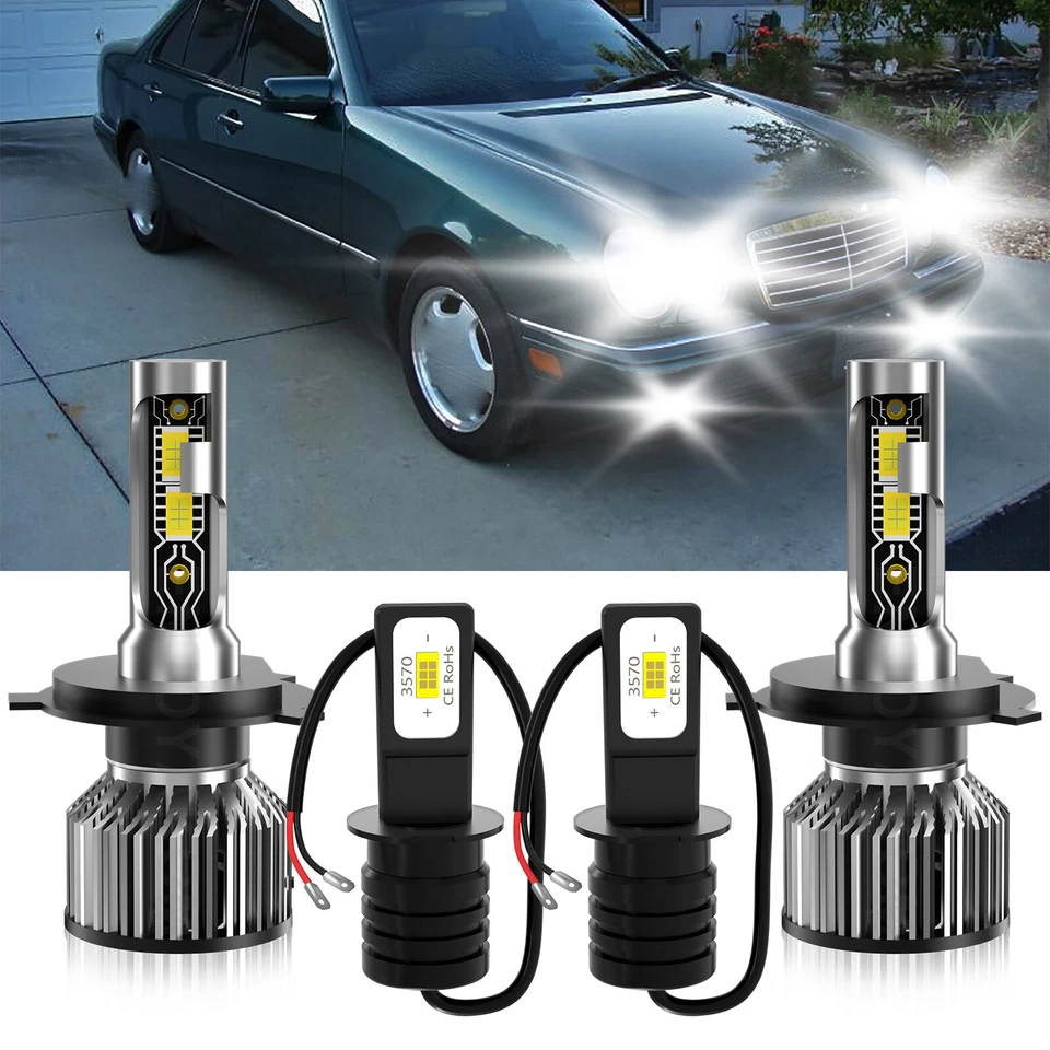Kit de faros antiniebla altos/bajos delanteros LED para Mercedes-Benz E420 1994-1995 Foto 1 de 4