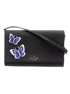 Kate Spade Butterfly Appliqué Saffiano Leather Crossbody Clutch Bag EUC 94 - Image 1 of 4