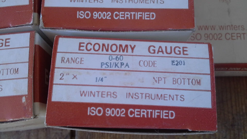 Winters Pressure Gauge 1/4" NPT BTM 0-60 PSI 2" Face PEM201