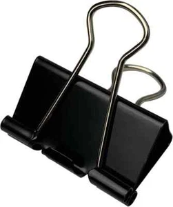 40 piezas clips de carpeta medianos, 1,25 pulgadas (32 mm), abrazaderas de papel medianas, negras - Imagen 1 de 8