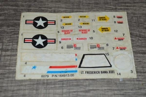 1984 Gijoe Cobra Sky Hawk ( Original Decal Sticker Sheet ) No Repo ! - Picture 1 of 2