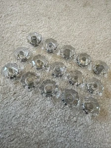Crystal Effect Furniture Drawer Cupboard Handles Cabinet Pulls Small X 15 - Picture 1 of 4