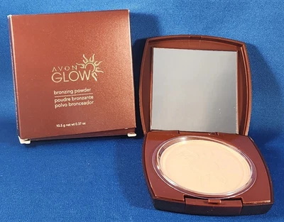 AVON Glow Bronzing Powder + Mirror Sunkissed Glow NIB - Image 1 of 4