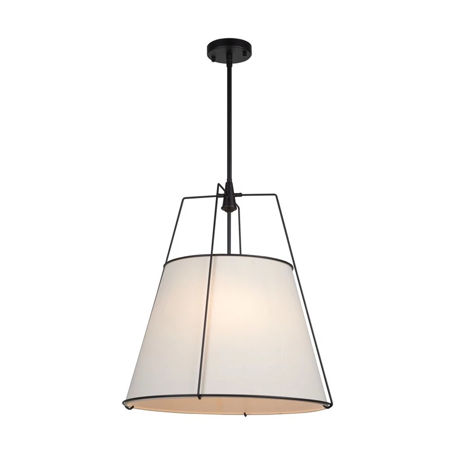 Colgante Artcraft Pullman 4 luces, negro/crema - SC13364BK Foto 1 de 1